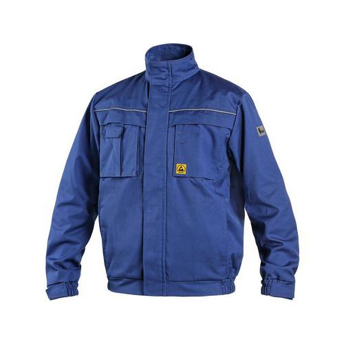 Bluzka CXS ELEKTROTECHNIK II, antystatyczna i ESD, męska, niebieska - Bluzka CXS ELEKTROTECHNIK II, antystatyczna i ESD, męska, niebieska, rozmiar 48