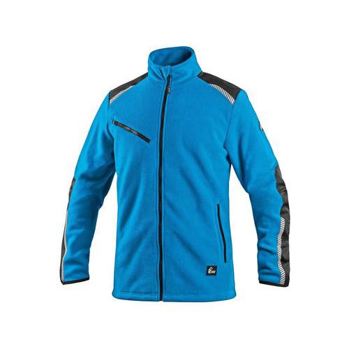 Kurtka CXS 4ENVI SOLIS, męska, polarowa, lazurowo-niebiesko-czarna - Kurtka CXS 4ENVI SOLIS męska, polarowa, niebiesko-czarna, rozmiar S