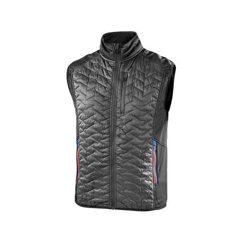 Kamizelka CXS LEONIS II, męska, czarna z dodatkami HV w kolorze niebiesko-czerwonym - Kamizelka CXS LEONIS II męska, czarna z dodatkami HV w kolorze n