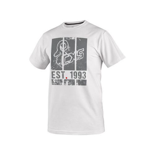 Koszulka CXS WILDER, krótki rękaw, nadruk z logo CXS, biała - Koszulka CXS WILDER, krótki rękaw, nadruk z logo CXS, biała, rozmiar S