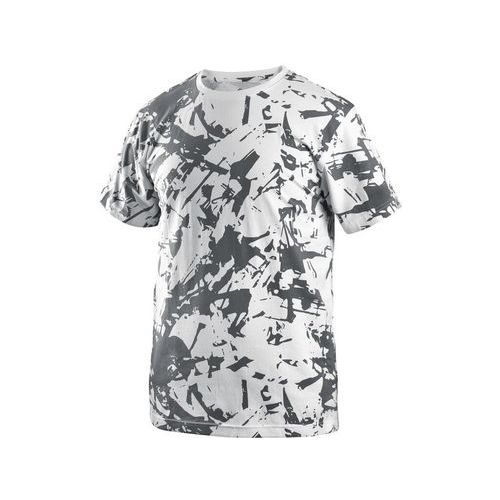 Koszulka CXS MERLIN, krótki rękaw, biało-szara - Koszulka CXS MERLIN, krótki rękaw, biało-szara, rozmiar S