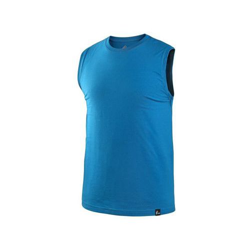 CXS RICHARD top bez rękawów, męski, lazurowoniebieski - Koszulka bez rękawów CXS RICHARD, męska, błękitno-niebieska, rozmiar S