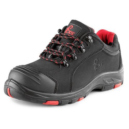 CXS ROCK APLIT S3 obuwie, półbuty, czarno-czerwone - Buty CXS ROCK APLIT S3, półbuty, czarno-czerwone, rozmiar 40