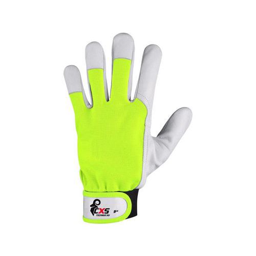 Rękawice CXS TECHNIK HV, kombinowane - Rękawice CXS TECHNIK HV, kombinowane, rozmiar 08