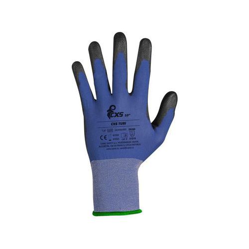 Rękawice CXS TURI, częściowo zanurzone w PU - Rękawice CXS TURI, częściowo zanurzane w PU, rozmiar 08