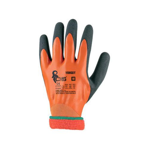 Rękawiczki CXS YUNGAY, zimowe, zanurzone w lateksie - Rękawiczki CXS YUNGAY, zimowe, zanurzane w lateksie, rozmiar 09