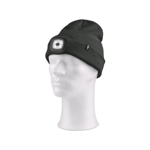 Czapka CXS TYNAN z lampką LED, czarna - Czapka CXS TYNAN z oświetleniem LED, czarna