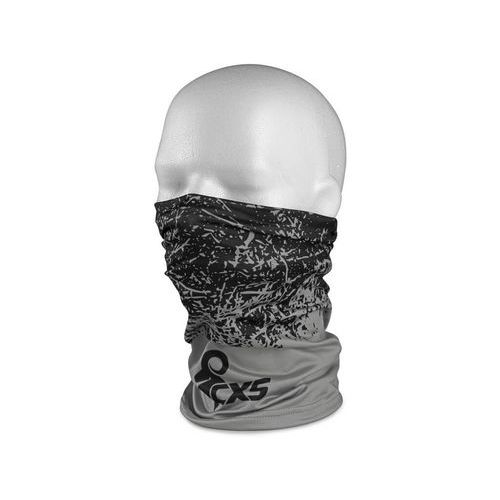 Wielofunkcyjny szalik CXS LORY, 23x45, czarno-szary - Chusta wielofunkcyjna CXS LORY, 23x45, czarno-szara