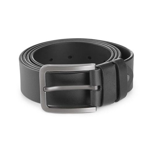 Pasek CXS TANO, 4 cm, 130 cm, skóra, regulowana klamra, czarny