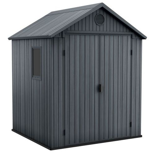 Domek ogrodowy Darwin 6 x 6, brązowy - Domek ogrodowy Darwin 6 x 6, szary