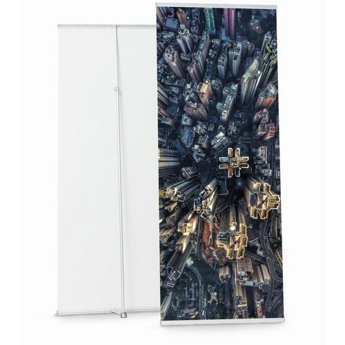 Baner L Teleskopowy, regulowana wysokość - Baner L Teleskopowy, regulowana wysokość 85x160-220cm