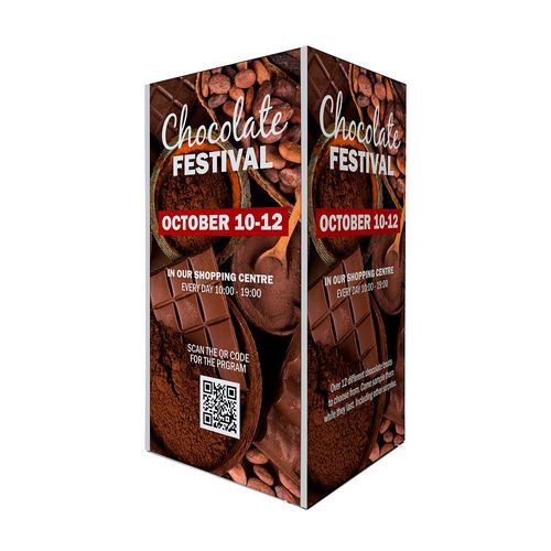 Wieża z ramkami uwalniającymi tekstylia - Wieża z ramami składanymi tekstylnymi 100 x 106 x 200 cm