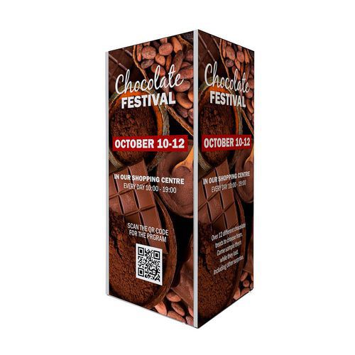 Wieża z ramkami uwalniającymi tekstylia - Wieża z ramami składanymi tekstylnymi 85 x 91 x 200 cm