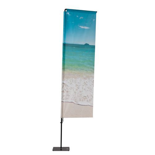 Prostokątna flaga aluminiowa - Flaga prostokątna aluminiowa 460cm