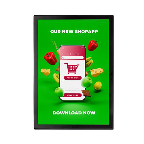 Magnetyczna ramka na plakat Slim - Magnetyczna rama plakatowa Slim czarna, A2