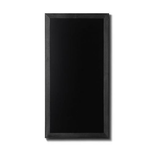 Drewniana tablica do pisania markerami kredowymi, czarna - Drewniana tablica do pisania markerami kredowymi 56x100, czarna