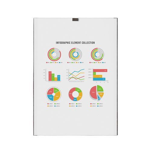 Kieszeń magnetyczna na ulotki do wszystkich powierzchni magnetycznych gablot, półek i desek - Kieszeń magnetyczna na ulotki do wszystkich powierzchni 