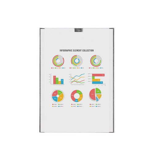 Kieszeń magnetyczna na ulotki do wszystkich powierzchni magnetycznych gablot, półek i desek - Kieszeń magnetyczna na ulotki do wszystkich powierzchni 