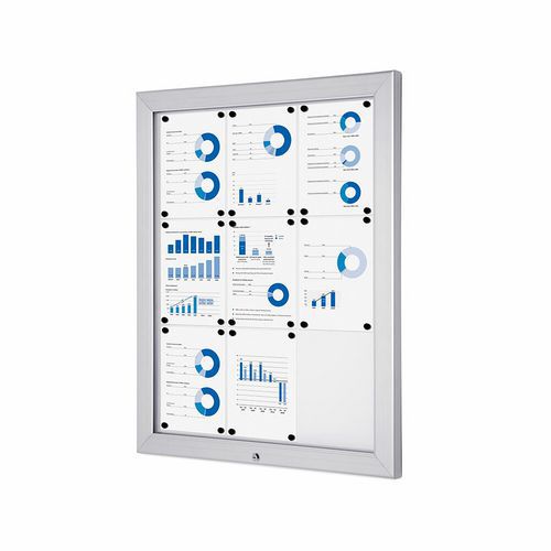 Gablota zewnętrzna zamykana na klucz Alpha, amortyzatory - Gablota zewnętrzna zamykana na klucz Alpha 9xA4, amortyzatory