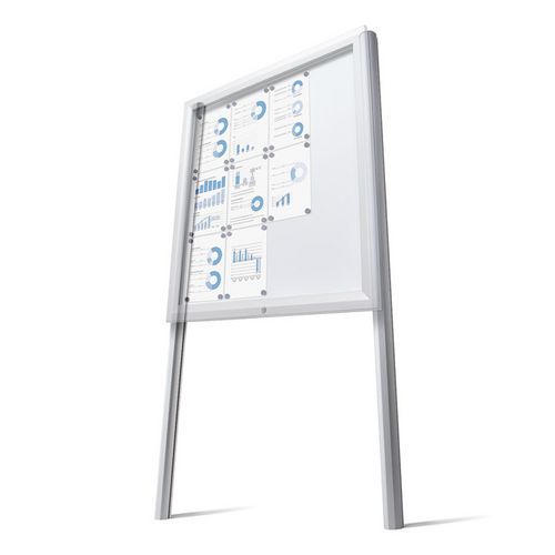 Nogi do gablot SCT i SCL, przeznaczone do zabetonowania w gruncie - Nogi do gablot SCT i SCL, przeznaczone do zabetonowania w gruncie, srebrne