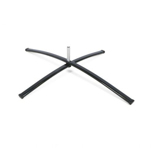 Ekonomiczna podstawa krzyżowa do flag reklamowych z obrotowym mocowaniem 17 mm