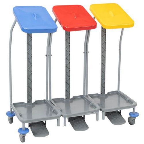 Wózek Manutan Expert do zbierania prania, 3 x 70 l