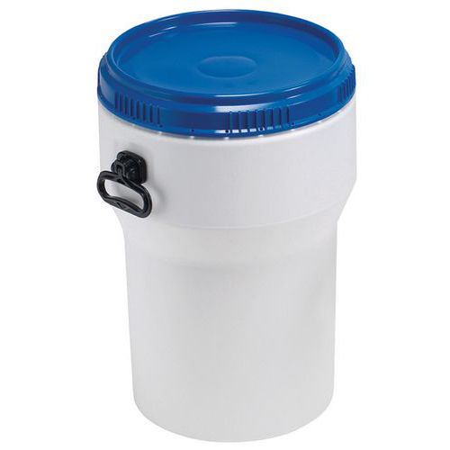 Plastikowe wodoodporne beczki, które można układać jeden na drugim - Wodoodporna beczka plastikowa, możliwość układania w stosy, 40 l
