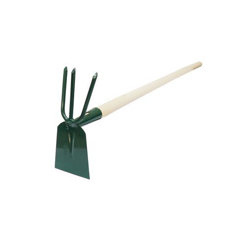 Motyka plaska trójząb z trzonkiem 55 cm, FED