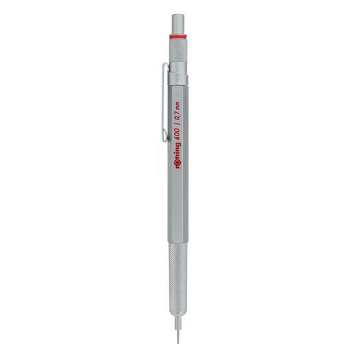 Rotring 600 mikroołówków - Rotring 600 mikro ołówek, srebrny