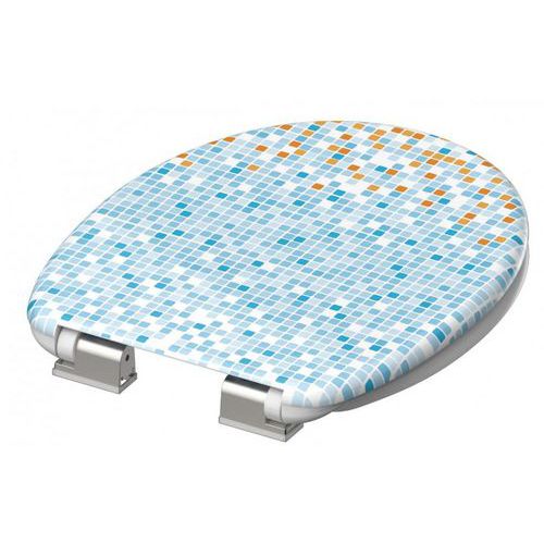 Deski klozetowe Schütte, soft close, Mosaik - Deska klozetowa Schütte, soft close, Mosaik Blau-Orange