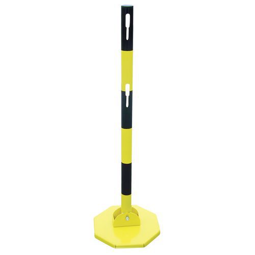Słupki ogrodzeniowe metalowe Viso, wysokość 100 cm - Słupek ogrodzeniowy metalowy Viso, wysokość 100 cm, żółto-czarny