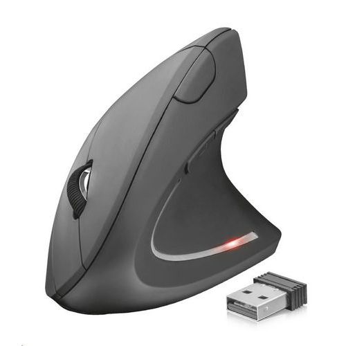 Ergonomiczna bezprzewodowa mysz optyczna Trust Verto wireless ergonomic mouse, czarna Ergonomiczna bezprzewodowa mysz optyczna Trust Verto wireless ergonomic mouse, czarna