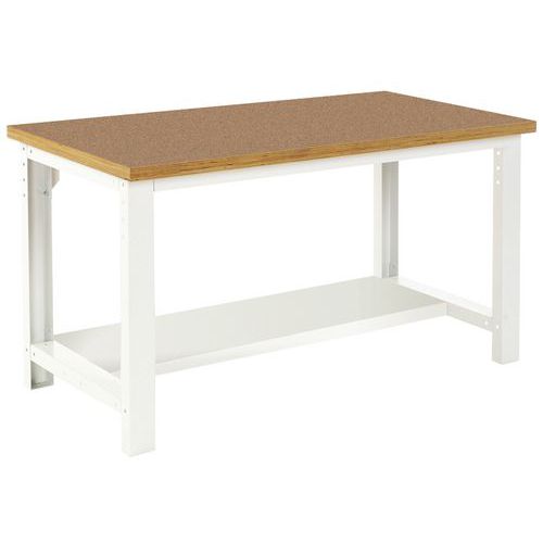 Stoły robocze Bott Cubio, fenol, półka stała, szerokość 150 cm - Stół roboczy Bott Cubio, fenol, półka stała, 75 x 150 cm