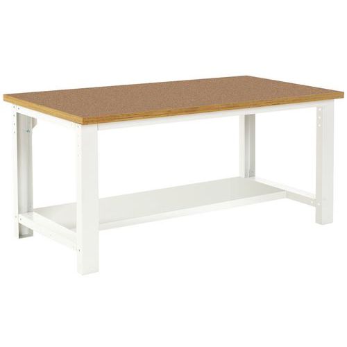 Stoły robocze Bott Cubio, fenol, półka stała, szerokość 200 cm - Stół roboczy Bott Cubio, fenol, półka stała, 75 x 200 cm