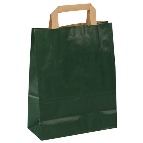 Torby papierowe Bunzl Kraft - Torba papierowa Bunzl kraft, zielona, 22 x 36 cm