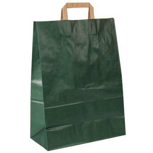 Torby papierowe Bunzl Kraft - Torba papierowa Bunzl kraft, zielona, 32 x 43 cm