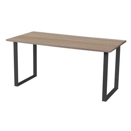Stoły biurowe Viva Square, wersja prosta, nogi antracyt, dąb sonoma - Stół biurowy Viva Square, 160 x 80 x 75 cm, wersja prosta, nogi antracyt, dąb so
