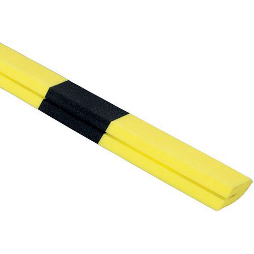 Plastikowe ochraniacze narożników - Plastikowy ochraniacz narożników, czarno-żółty, 68 cm