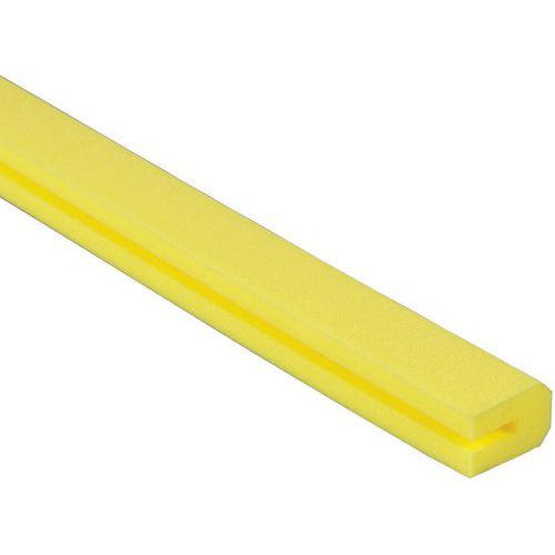 Plastikowe ochraniacze narożników - Żółty plastikowy ochraniacz narożników, 75 cm