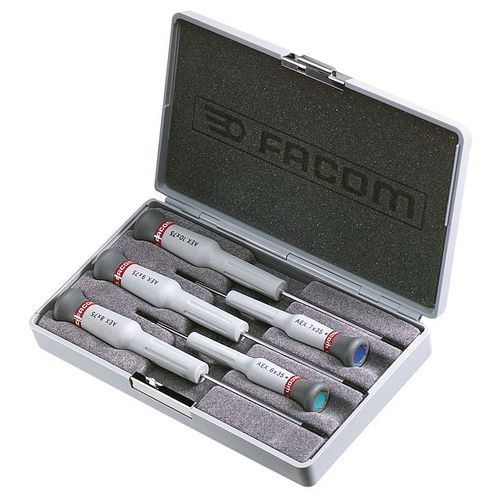 Zestaw pięciu wkrętaków Micro-Tech® Torx® - Zestaw pięciu wkrętaków Facom Micro-Tech® Torx®
