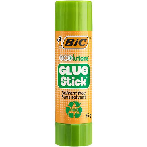ECOlutions Białe kleje w sztyfcie - BIC - ECOlutions biały klej w sztyfcie, 36 g - BIC