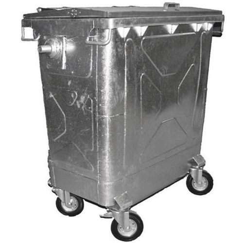 Przenośny kontener ze stali ocynkowanej 770 l - POJEMNIK OCYNKOWANY 770 L 136 x 77 x 125,5