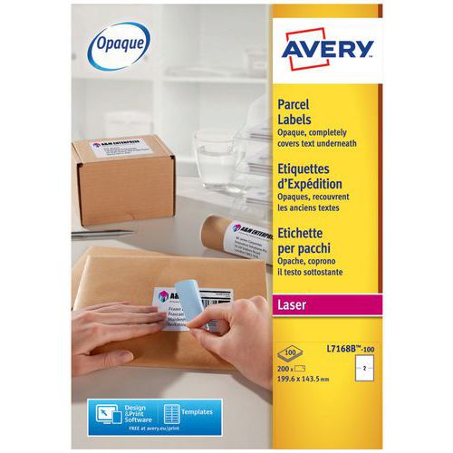 Etykiety samoprzylepne Avery - Etykiety samoprzylepne Avery 199,6 x 143,5 mm