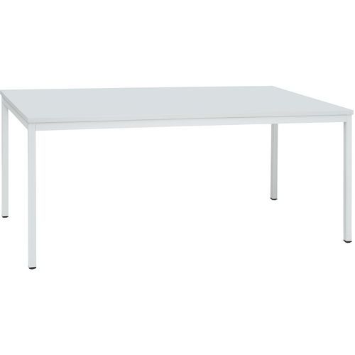 Stoły do jadalni Manutan Expert - Stół jadalniany Manutan Expert z jasnoszarymi nogami RAL 7035, 200 x 100 x 75 cm, jasno szary