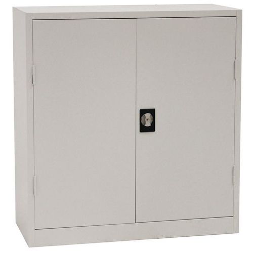 Metalowe niskie szafy aktowe Manutan Expert 2000, 106 x 100 x 45 cm - Metalowa niska szafa aktowa Manutan Expert 2000, 106 x 100 x 45 cm, biała/biała