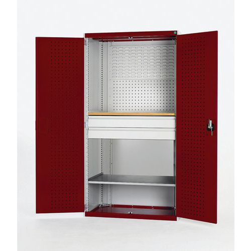 Szafki warsztatowe z szufladami Bott Cubio 160, multiplex, wys. 200 cm - Szafka warsztatowa z szufladami Bott Cubio, multiplex, 200 x 130 x 65 cm, 1 p