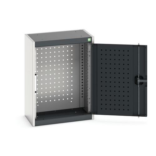 Szafki wiszące Bott Cubio z panelami perforowanymi - Szafka wisząca Bott Cubio, perforowany panel tylny, 70 x 52,5 x 32,5 cm, szaro-antracyt