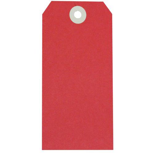 Przywieszki papierowe Swing Tag, 1000 szt - Zawieszka papierowa, 58 x 100 mm, czerwona, 1000 szt