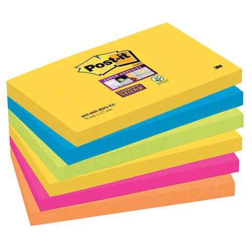 Samoprzylepne karteczki samoprzylepne - Karteczki samoprzylepne typu Post-it, 127 x 76 mm, 100 ark., Rio