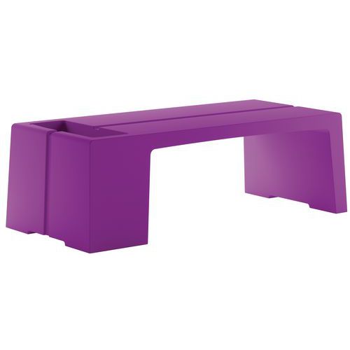 Plastikowe niskie stoliki Karla, 110 x 46 x 35 cm - Plastikowy niski stolik Karla, 110 x 46 x 35 cm, fioletowy